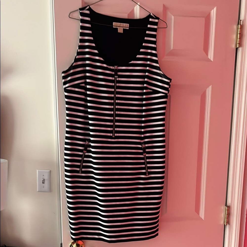 Michael Kors Striped Black and White Dress